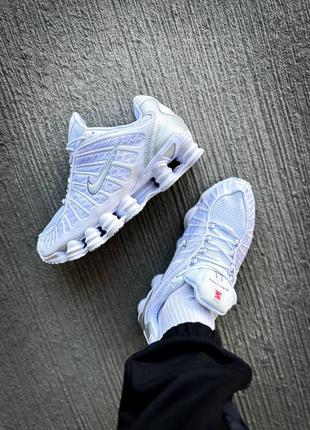 Мужские кроссовки nike shox tl "white"3 фото