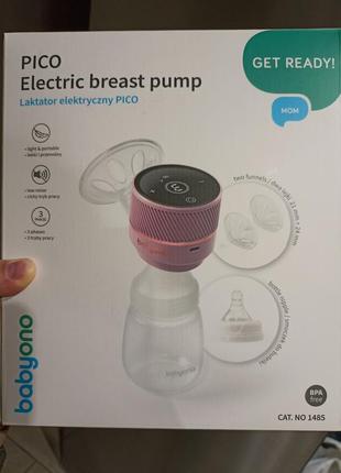 Електричний молоковідсмоктувач pico babyono + соски phillips avent класік