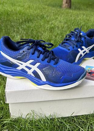 Женские спортивные волейбольные кроссовки Culture asics gel-tactic оригинал синие