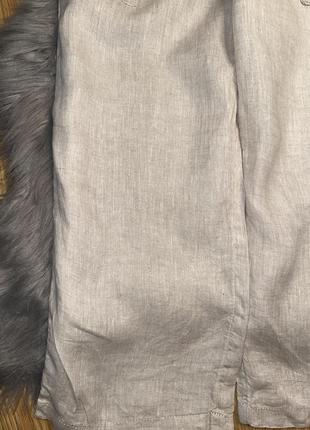 Стильні круті льняні штани палацо вільного крою з широкими штанинами для дівчинки 8:9р h&m3 фото
