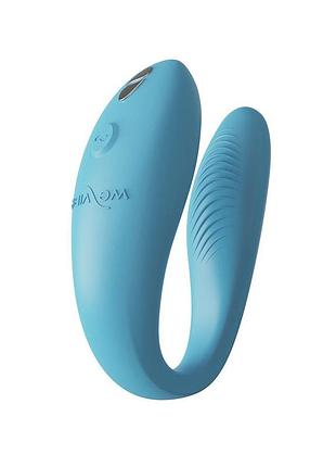 Смарт-вибратор для пар we-vibe sync go turquoise, 7,7х3 см. 5