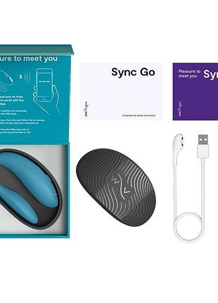 Смарт-вибратор для пар we-vibe sync go turquoise, 7,7х3 см. 8