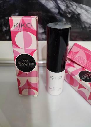 Румяна форме стика kiko milano pop revolution blush to go