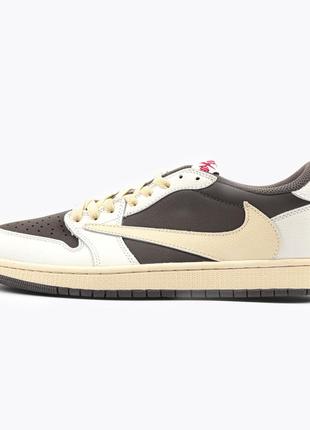 Travis scott x air jordan 1 og low reverse mocha 41