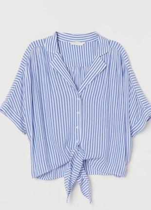Блуза, рубашка, жатка, лето, h&amp;m