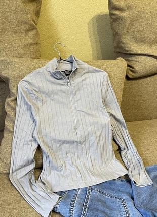 Серый гольф в рубчик на замочке primark