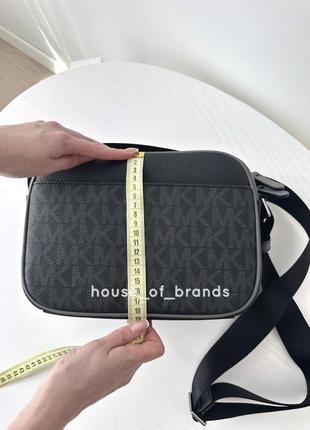 Michael kors hudson crossbody bag мужская брендовая кожаная сумочка сумка кроссбоди оригинал кожа мишель корс майкл корс на подарок мужу подарок парню8 фото