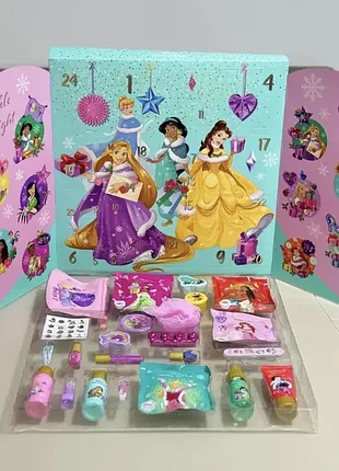 Адвент календарь детской косметики disney princess "party time"