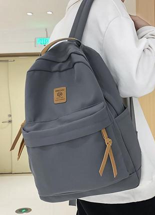 Рюкзак підлітковий 81227 з кишенею для ноутбука 20l gray5 фото