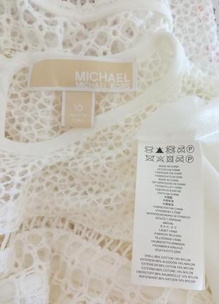 Біла мереживна сукня від michael kors7 фото