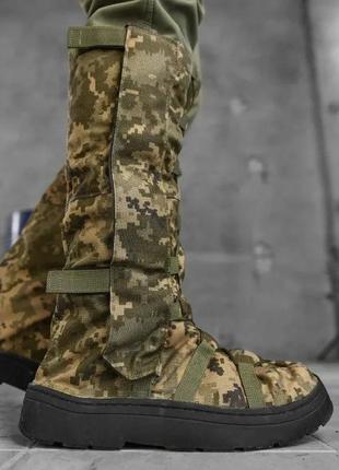 Бахилы военные для обуви пиксель бахилы высокие водооталкивающие утепленные непромокаемые пиксель 41-46
