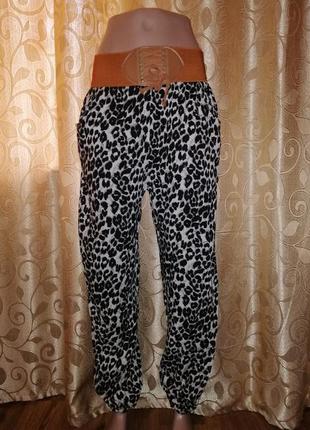 💜💜💜легкие "леопардовые" женские штаны, брюки💜💜💜3 фото