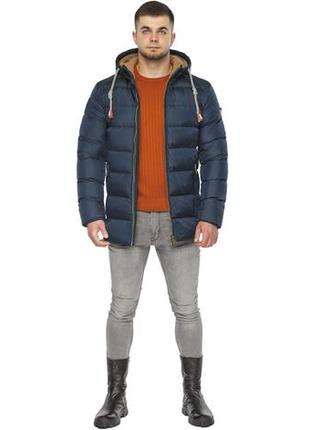 Темно-синя куртка зимова стьобана для чоловіка модель 63537 52 (xl)