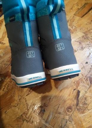 Зимние не промокаемые ботинки merrell waterproof -32c6 фото