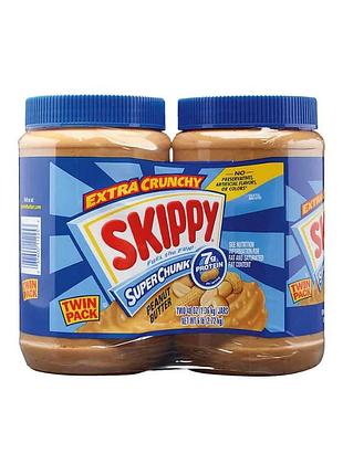 Арахісова олія skippy extra crunchy super chunk 2s 2720g