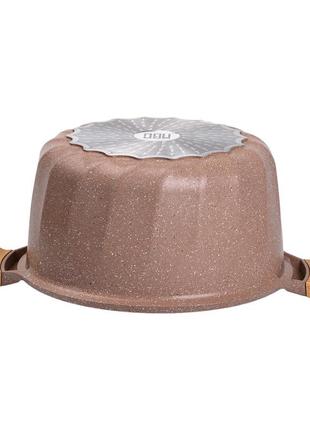 Велика алюмінієва каструля об'ємом 11 літрів з антипригарним покриттям ø32 см