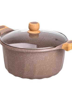 Велика алюмінієва каструля об'ємом 11 літрів з антипригарним покриттям ø32 см