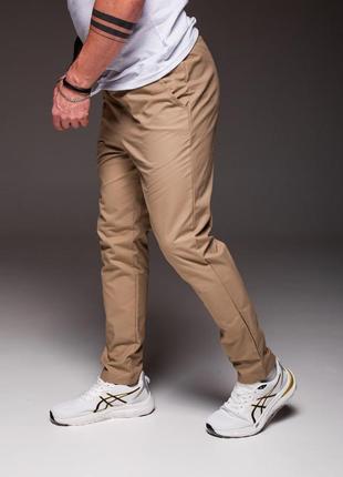 Мужские летние брюки бежевые2 фото