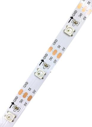 Світлодіодна led стрічка prolum™ 5v; 5050\60; ip20; series "smart", rgb (pixel full color)