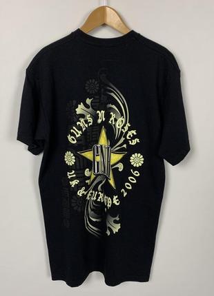 Чорна футболка з принтом guns n roses2 фото