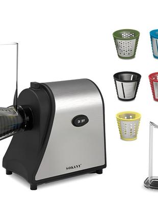 Овощерезка sokany 6 в 1 5 насадок 1000 вт