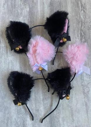 Пушистые ушки аниме с колокольчиком y2k dollskill