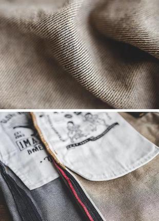 Новые джинсы uncle fu сырой деним c фурнитурой ykk (selvedge raw denim).