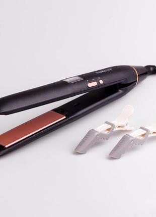 Випрямляч для волосся керамічний до 230 градусів, стайлер для вирівнювання волосся з дисплеєм sokany cl-82881 фото