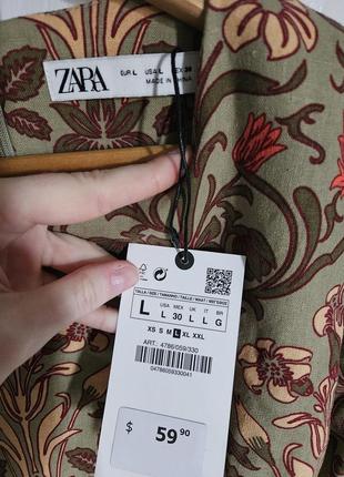 Стильна льняна сукня zara5 фото