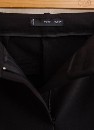 Черные прямые брюки от mango размер xs-s7 фото