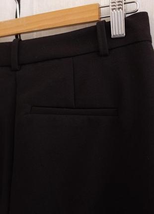 Черные прямые брюки от mango размер xs-s6 фото
