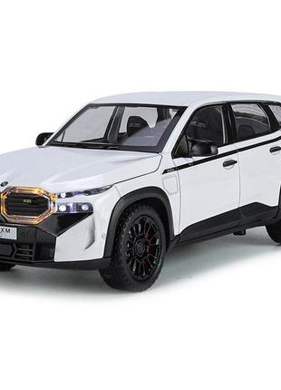 Инерционная модель bmw xm 1:24 металлическая машинка suv со светом, звуком и детализированным салоном