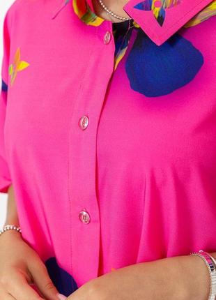 Рубашка женская батал, цвет розовый, 102r52205 фото