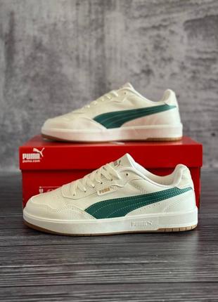 Puma court ultra lite white mint1 фото