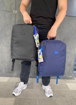Рюкзак из ткани для ноутбука bagland, синий2 фото