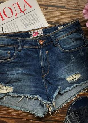 Шорти джинсові, шортики котон, jeans denim літні базові1 фото