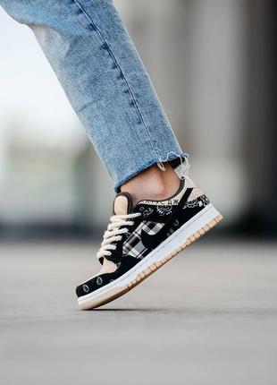 nike snake sb dunk low x travis scott🤍4 фото