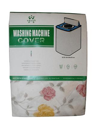 Чохол для пральної машини поліетиленовий 55х58х87см:троянда