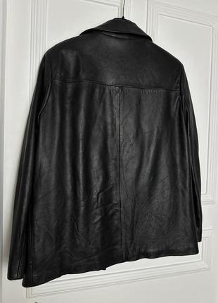 Кожаная куртка пиджак8 фото