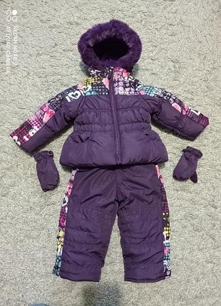 Новый зимний комбинезон р 9-12 мес