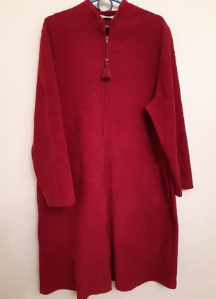 Халат теплый для женщин размер 48-50, цвет бордо