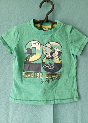 Футболка летняя disney baby c&amp;a 9-12m/80