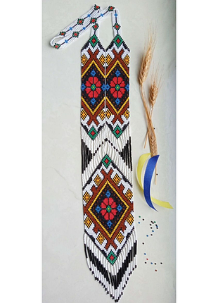 Ґердан гердан прикраси із бісеру намисто кольє ручна робота