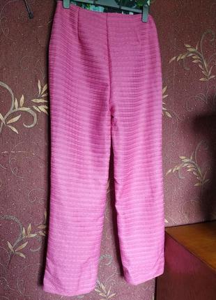 Ярко розовые прямые брюки от missguided5 фото