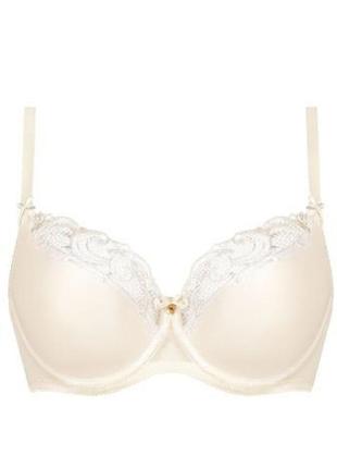Бюстгальтер  на косточках с полумягкой чашкой молочный