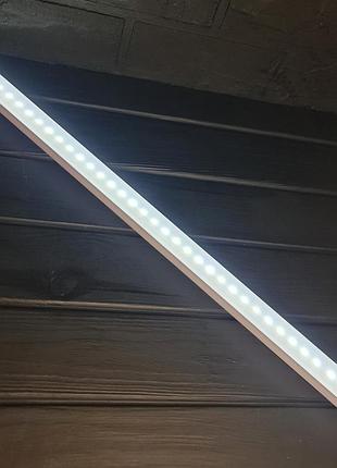 Світильник із датчиком руху світлооліодний led на акумуляторі 50 см 36 led usb магніти холодне світло
