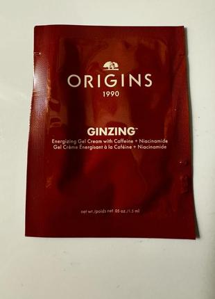 Крем origins ginzing™ energizing gel cream with caffeine+niacinamide 1.2 мл