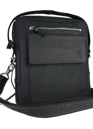 Сумка з ручкою чоловіча шкіряна sullivan smvp109(32) чорна