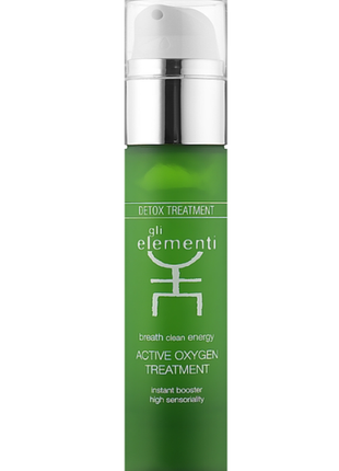 Гель маска для обличчя gli elementi detox line active oxygen treatment