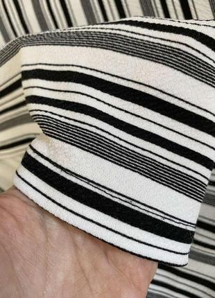 Стильний базовий сарафан у смужку чорно білого кольору сарафан на змійці р.s/m5 фото